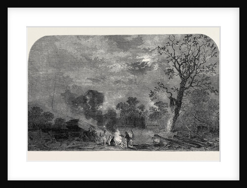 The Old Crystal Palace in Hyde Park: Site of the Transept, North-East, 1852 by Anonymous