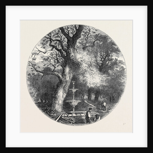 The Old Crystal Palace in Hyde Park: Fountain in the North Transept, 1852 by Anonymous