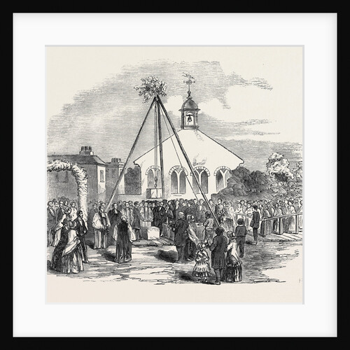 His Royal Highness Prince Albert Laying the Foundation-Stone of a New Chapel-of-Ease, at Eton. by Anonymous