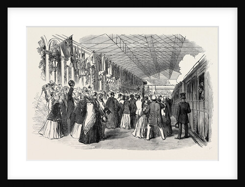 Reception of Queen Victoria at the Chester Station, 1852 by Anonymous
