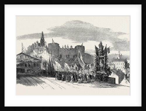 Reception of Her Majesty at the Shrewsbury Station, 1852 by Anonymous