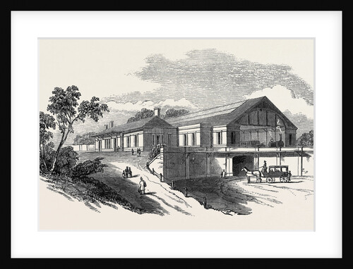 The Oxford and Birmingham Railway: The Leamington Station, 1852 by Anonymous