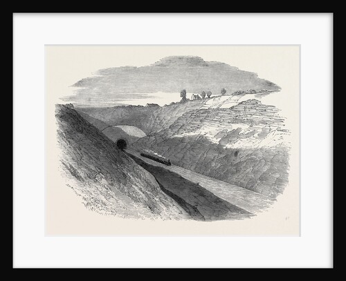 The Oxford and Birmingham Railway: Cutting at Harbury, 1852 by Anonymous