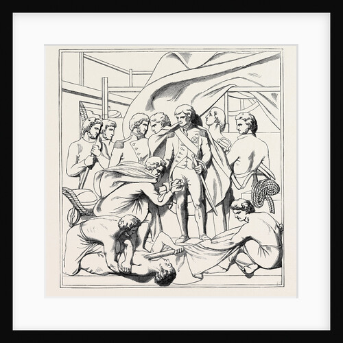 Bas Relief of the Nelson Column, Nelson Receiving the Officers' Swords after the Battle of St. Vincent by Anonymous