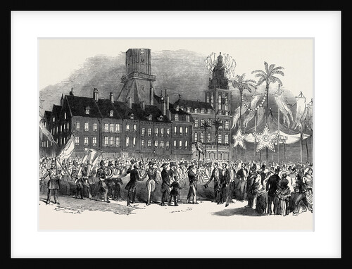 Fete at Calais, Musical Procession in the Grande Place, 1852 by Anonymous