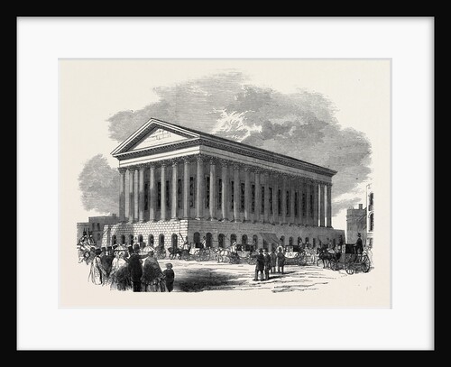 Birmingham Musical Festival, Arrival of the Company at the Town Hall, 1852 by Anonymous