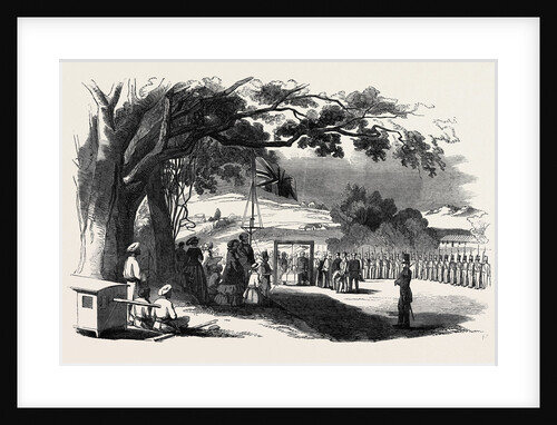 Ceremony of Laying the Foundation Stone of the New Barracks on the Neilgherry Hills, 1852 by Anonymous