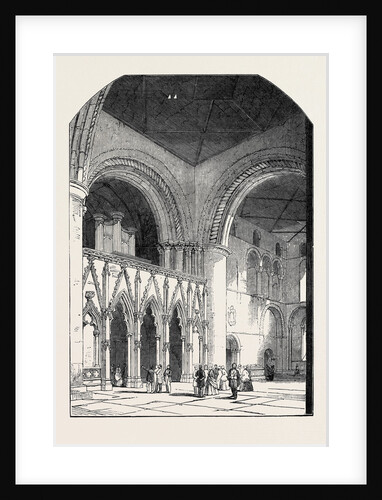 Meeting of the British Archaeological Association, Newark: Interior of Southwell Minster by Anonymous
