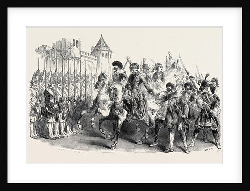 Scene from Pietro Il Grande, at the Royal Italian Opera, the Review at the Battle of Pultava by Anonymous