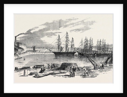 Arrival of the John Bowes Screw Steamer in the Collier Dock of the East and West India Dock Railway, 1852 by Anonymous