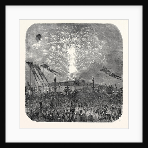 Fireworks in the Place De La Concorde, 1852 by Anonymous