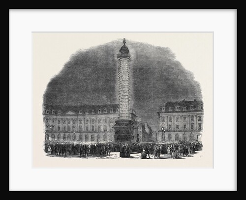 The Column in the Place Vendome, Illuminated, 1852 by Anonymous