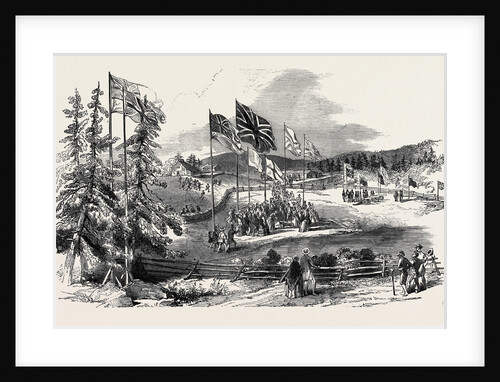 Commencement of the St. Andrew's and Quebec Railway, 1852 by Anonymous