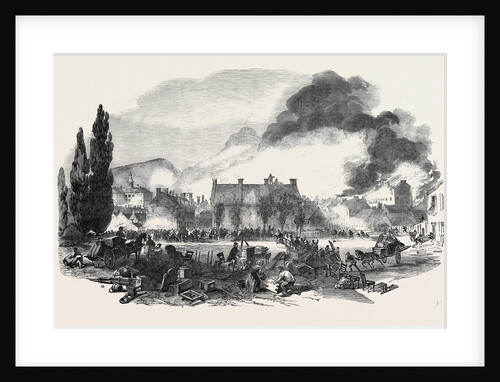 Great Fire at Montreal, Sketched from the North Corner of the Champ De Mars, 1852 by Anonymous