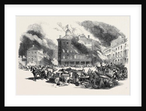 Great Fire at Montreal: Dalhousie Square, Hay's House, 1852 by Anonymous