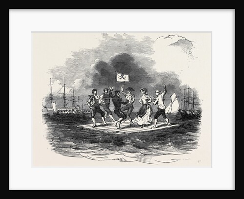 Raft Dance at the Squadron Regatta, Cork, 1852 by Anonymous
