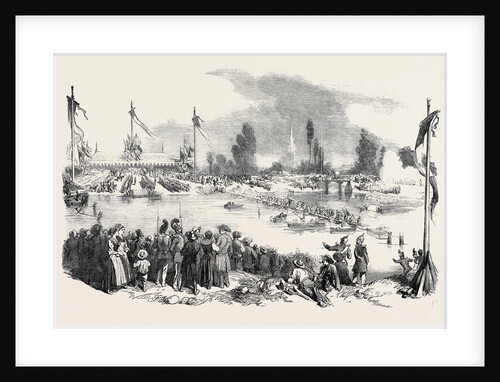 Fete at Strasbourg: Passage of the Greater Rhine, 1852 by Anonymous