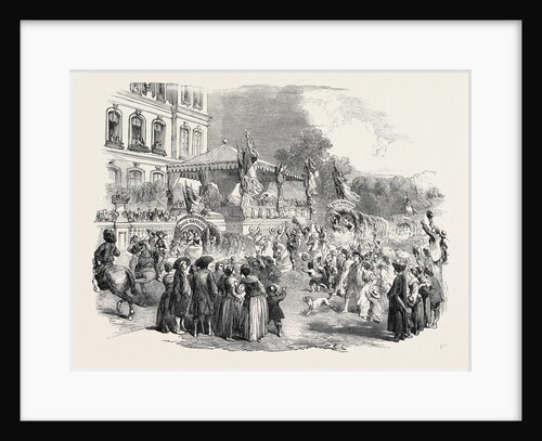 Fete at Strasbourg: Procession of the Waggons, at the Prefecture, Strasbourg, 1852 by Anonymous