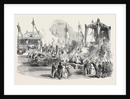 Fete at Strasbourg: Benediction of the Locomotive Engines, at the Railway Terminus, Strasbourg, 1852 by Anonymous
