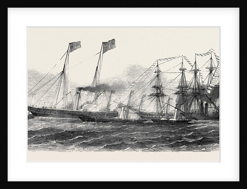 Her Majesty's Cruise, the Royal Squadron Leaving the Isle of Wight, 1852 by Anonymous