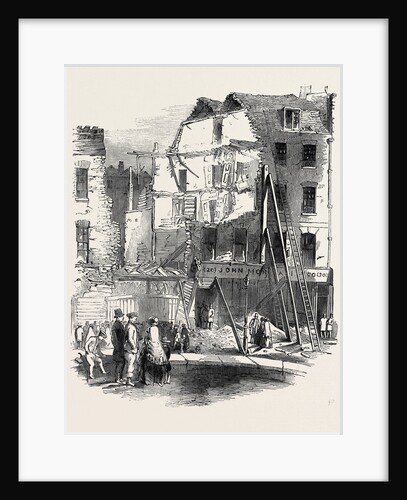 Fall of Houses in St. Paul's Churchyard on Monday, 1852 by Anonymous