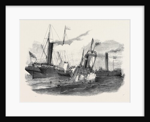 Collision Between the Duchess of Kent and the Ravensbourne Steamers, Off Northfleet Point, 1852 by Anonymous