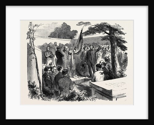 Eloge Over the Grave of a French Refugee, St. John's Wood Cemetery, 1852 by Anonymous