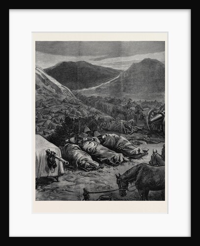 The Afghan War: Sleeping on the Battlefield the Night Before the Attack on Fort Ali Musjid 1879 by Anonymous
