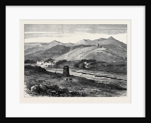 The Afghan War: Village of Lala Cheena on the Khyber River Where the British Mission Was Turned Back 1879 by Anonymous