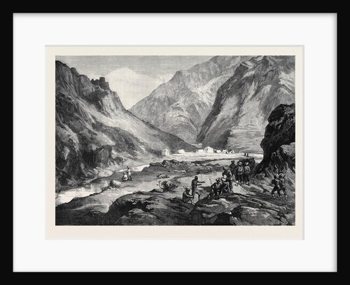 The Afghan War: Pass of Ali Musjid in the Khyber with Advanced Guard of the 14th Sikhs 1879 by Anonymous