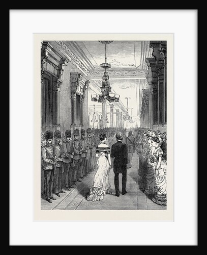 The Marquis of Lorne and Princess Louise at Montreal: Royal Procession to the Ball-Room 1879 by Anonymous