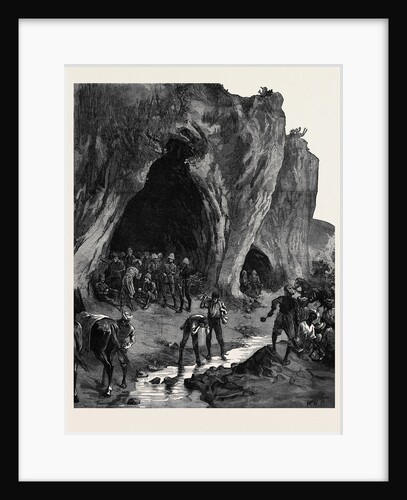 The Afghan War: Lundi Khana Khyber Pass Cave Where Sir Samuel Browne and Staff Bivouacked 1879 by Anonymous