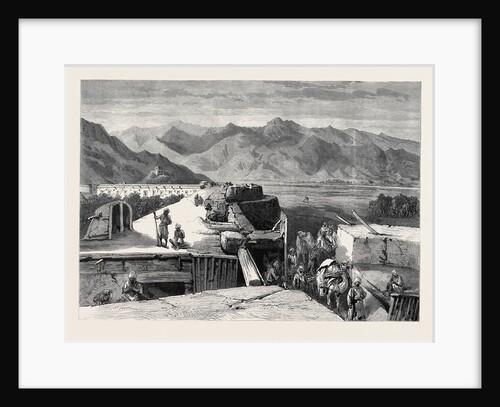 The Afghan War: Interior of the Fort at Dakka 1879 by Anonymous