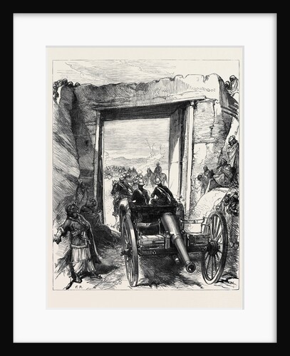The Afghan War: Artillery Passing Through the Cabul Gate Jellalabad 1879 by Anonymous