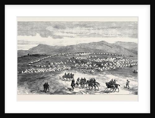 The Zulu War: Camp of 13th and 90th Regiments at Eland's Neck Transvaal Border of Zululand 1879 by Anonymous