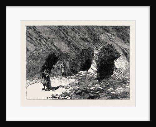 The Afghan Expedition: Caves at Chicknour River 1879 by Anonymous