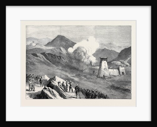 The Afghan War: Blowing Up Towers and Destruction of Village of Kassaba Afreedi Country 1879 by Anonymous
