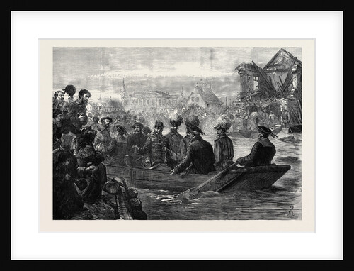 The Great Flood in Hungary: The Emperor of Austria Visiting Szegedin During the Inundation 1879 by Anonymous
