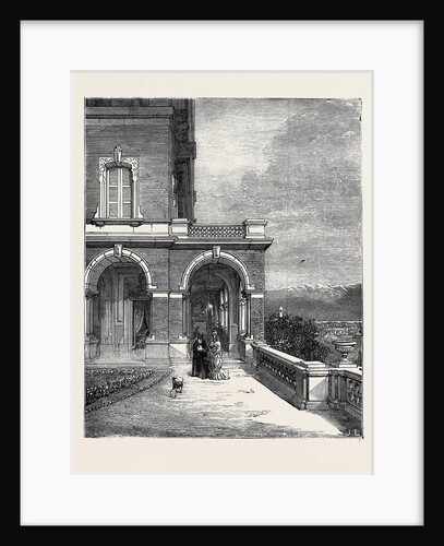 The Queen's Residence in Italy: Colonnade Villa Clara Lago Maggiore 1879 by Anonymous