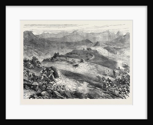 The Afghan War: Storming of the Spingawai Stockade Morning of December 2 1878 from a Sketch by Lieutenant Neville Chamberlain by Anonymous