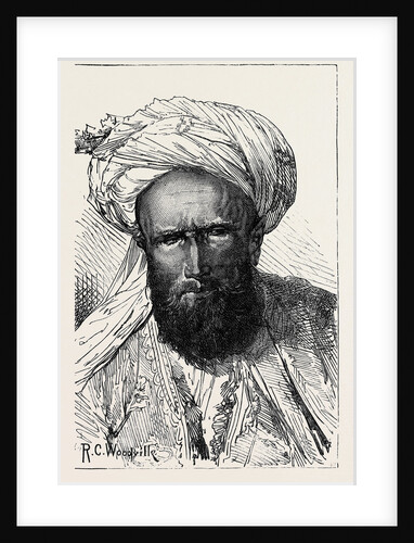 The War in Afghanistan: Men of Different Afghan Tribes: Mahaz Khan (a Tajik) Khan of Pesh Bolak 1879 by Anonymous