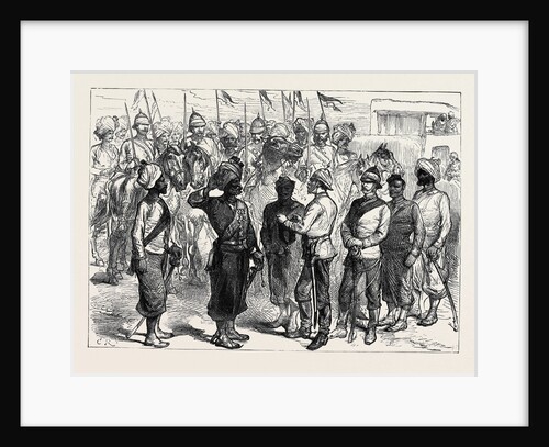 The Afghan War: Decorating a Native Soldier with the Order of British India at Khelat-I-Ghilzai 1879 by Anonymous