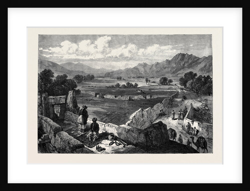 The Afghan War: View from the Cabul Gate Jellalabad Showing the Road by which Dr. Brydon Arrived in January 1842 by Anonymous