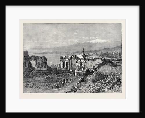 The Duke and Duchess of Connaught in Sicily: Ancient Greek Theatre at Taormina 1879 by Anonymous