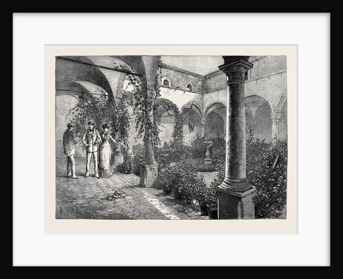 The Duke and Duchess of Connaught in Sicily: Quadrangle of the Castello Catarina at Taormina 1879 by Anonymous