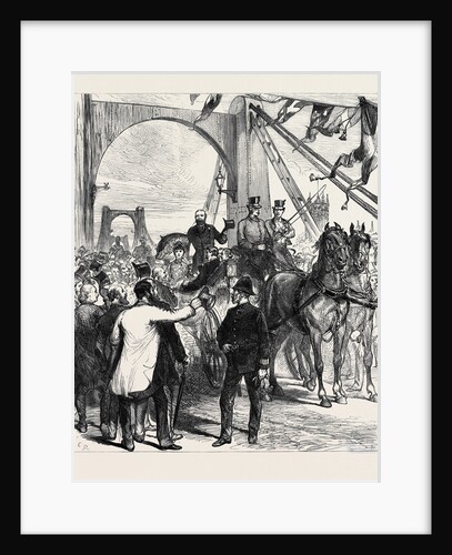 Opening Thames Bridges Free of Toll: The Metropolitan Board of Works Receiving the Prince and Princess of Wales at Lambeth Bridge London 1879 by Anonymous