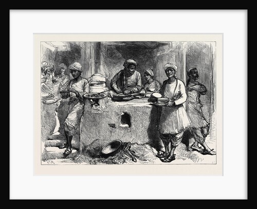The Afghan War: A Cook's Shop in the Bazaar Jellalabad 1879 by Anonymous