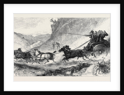 The Zulu War: General Marshall and Staff Going to the Front: Post Cart Travelling in Natal 1879 by Anonymous