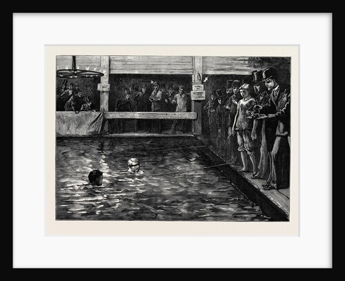 The Six-Days' Swimming Match in Lambeth Baths 1879 by Anonymous