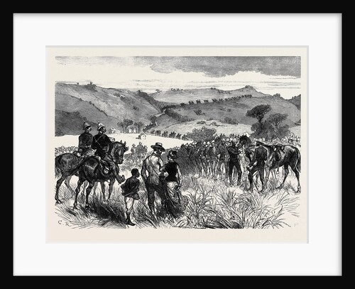 The Zulu War: King's Dragoon Guards on the March: Halting for the Night at Pinetown 1879 by Anonymous